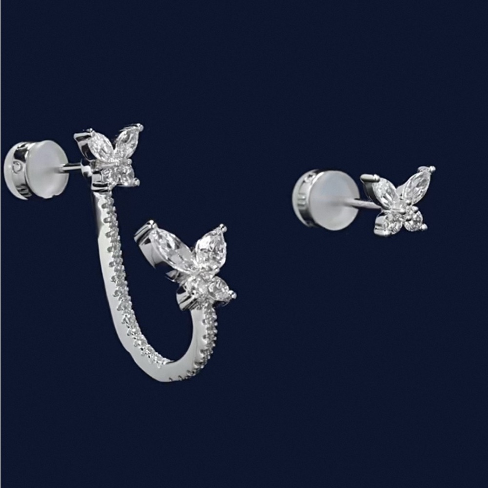 NEW APM ASYMMETRIC BUTTERFLY EARRINGS